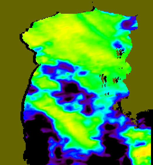 MODIS Aqua 2005/9/12 SST