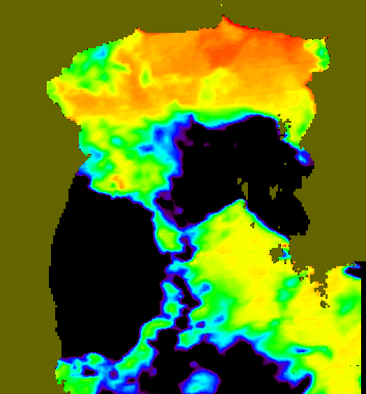 MODIS Aqua 2005/10/6 SST