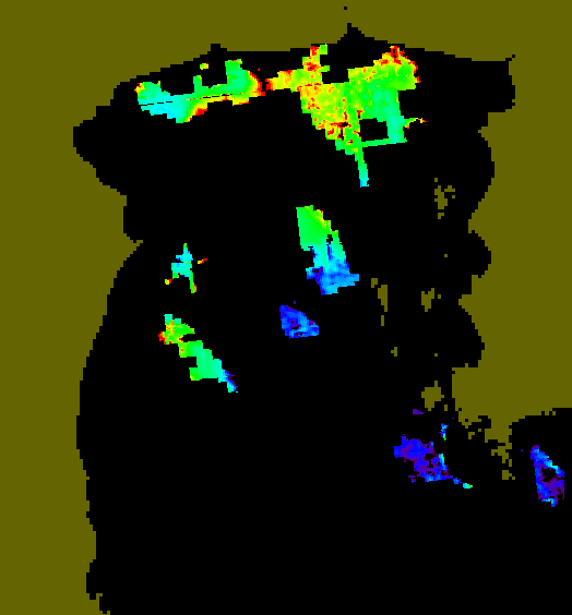 MODIS Aqua 2005/10/13 CHL