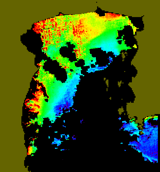 MODIS Aqua 2005/10/15 CHL