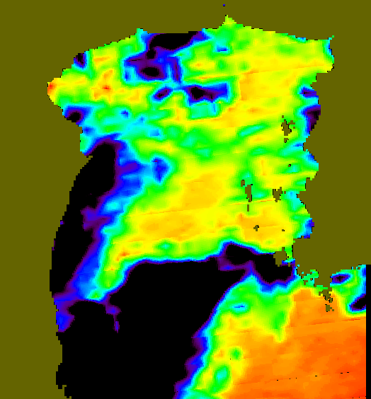 MODIS Aqua 2005/10/20 SST