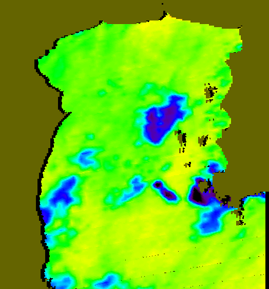 MODIS Aqua 2005/10/21 SST