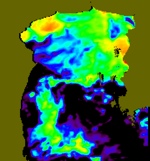 MODIS Aqua 2005/10/22 SST