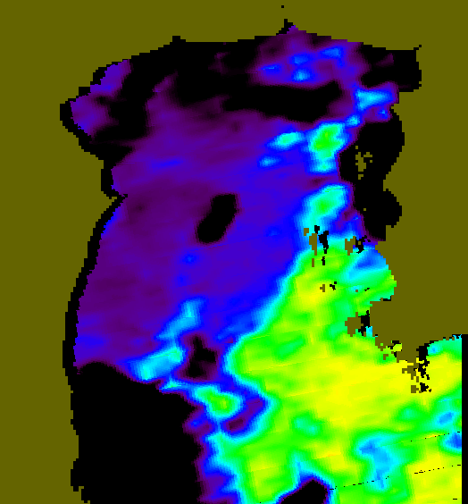 MODIS Aqua 2005/10/23 SST