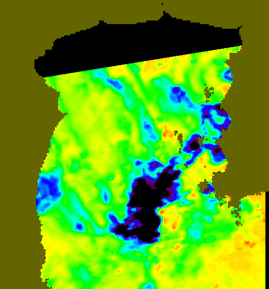 MODIS Aqua 2005/10/28 SST