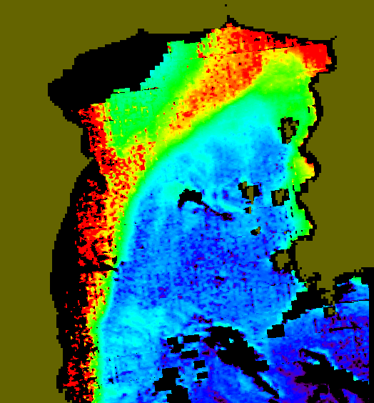 MODIS Aqua 2005/10/29 CHL