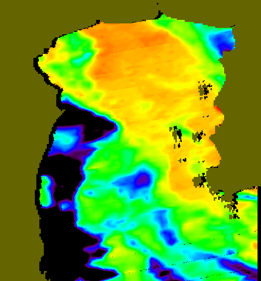 MODIS Aqua 2005/10/30 SST