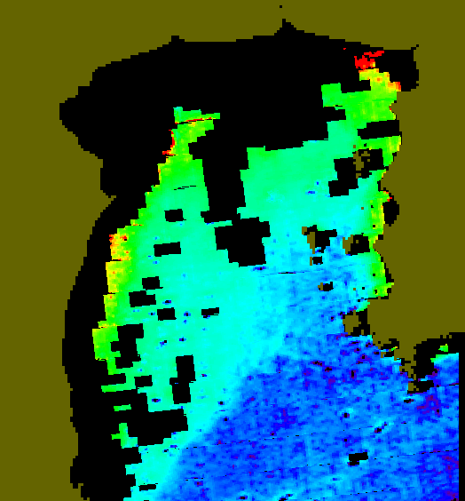 MODIS Aqua 2005/11/21 CHL