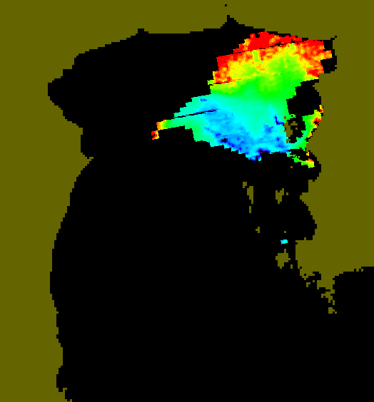 MODIS Aqua 2005/12/1 CHL