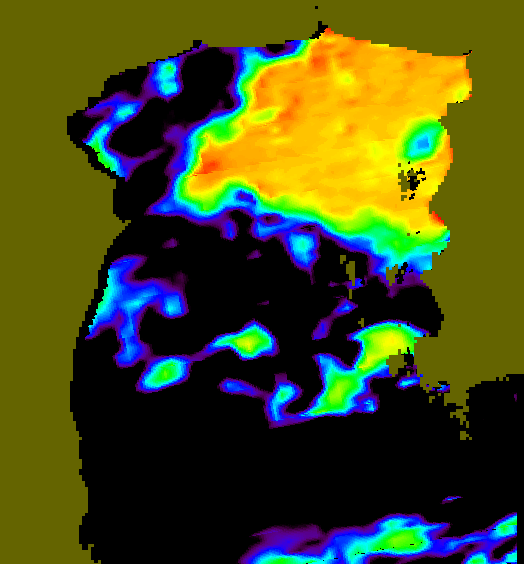 MODIS Aqua 2005/12/1 SST