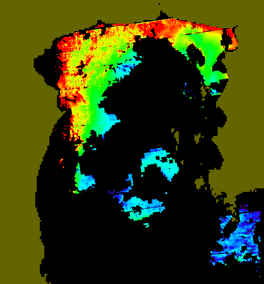 MODIS Aqua 2005/12/4 CHL