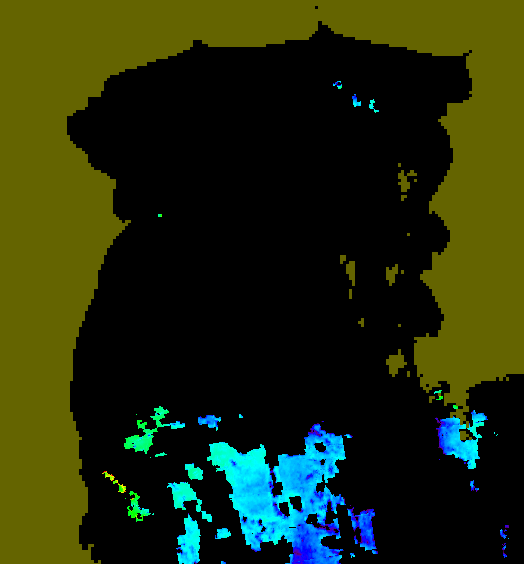 MODIS Aqua 2005/12/6 CHL