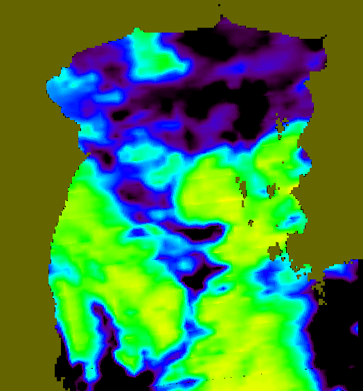 MODIS Aqua 2005/12/7 SST