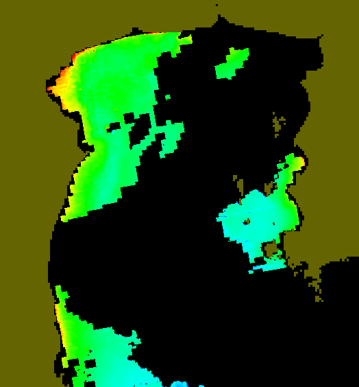 MODIS Aqua 2005/12/8 CHL