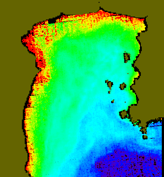 MODIS Aqua 2005/12/9 CHL