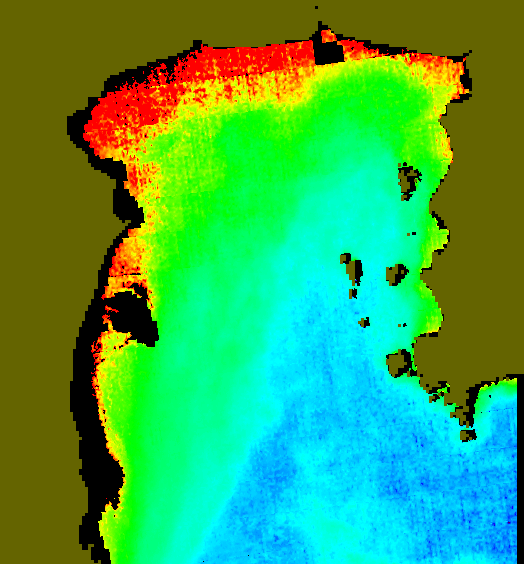 MODIS Aqua 2005/12/18 CHL