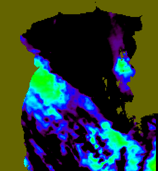 MODIS Aqua 2005/12/22 SST