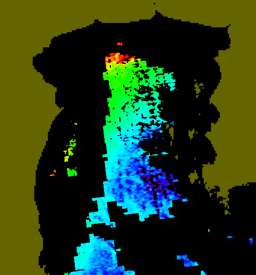 MODIS Aqua 2005/12/23 CHL