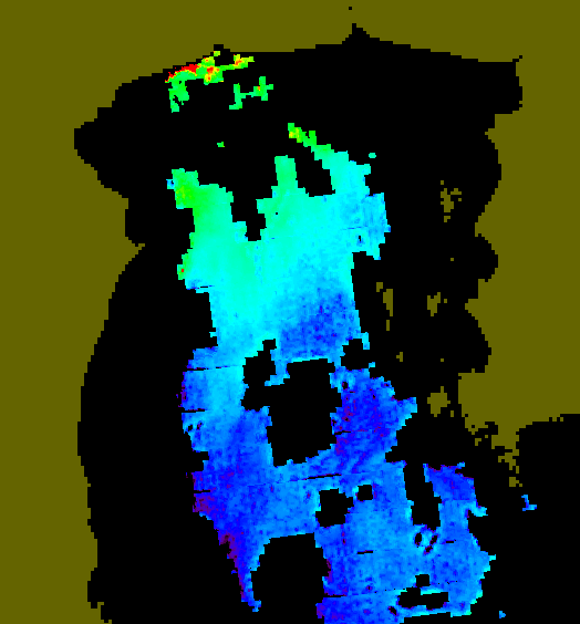 MODIS Aqua 2005/12/25 CHL