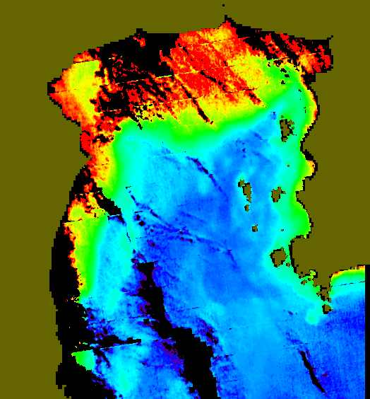 MODIS Aqua 2005/12/29 CHL