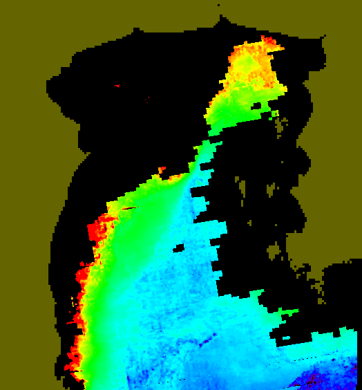 MODIS Aqua 2006/10/15 CHL