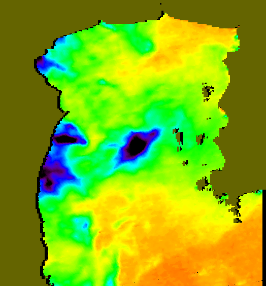 MODIS Aqua 2006/12/2 SST