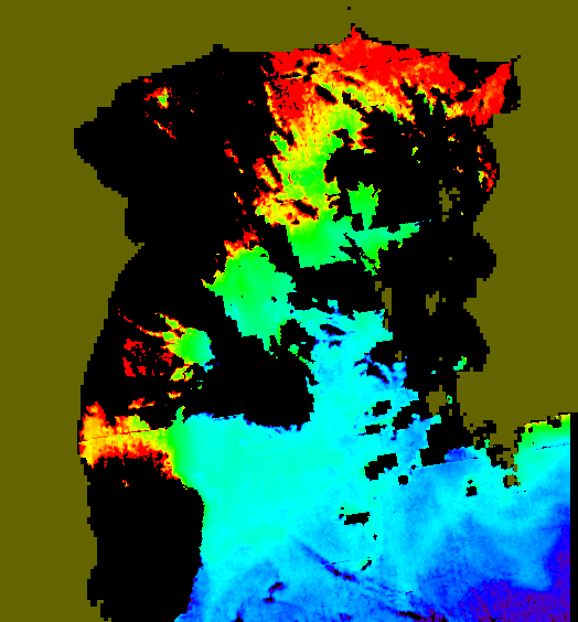 MODIS Aqua 2006/12/9 CHL