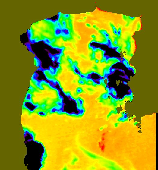 MODIS Aqua 2006/12/9 SST