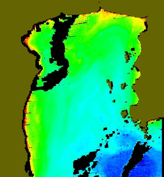 MODIS Aqua 2006/12/16 CHL