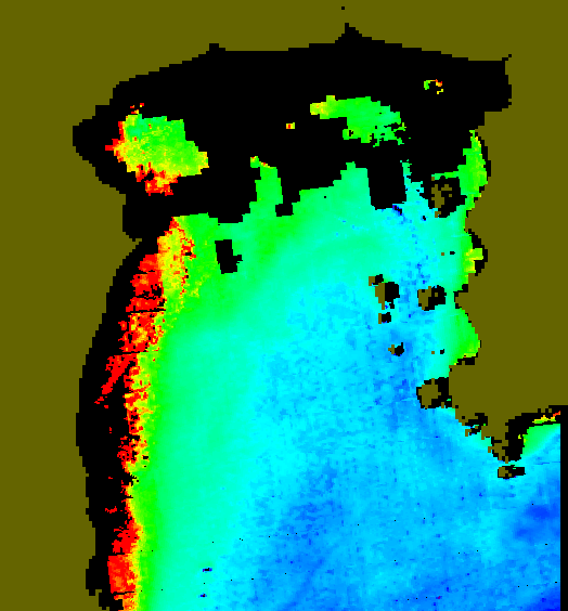 MODIS Aqua 2006/12/19 CHL