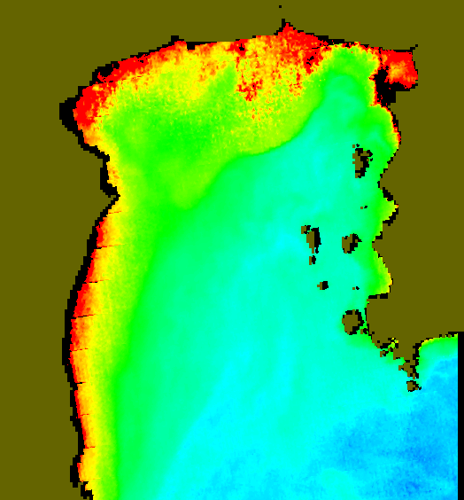 MODIS Aqua 2006/12/25 CHL