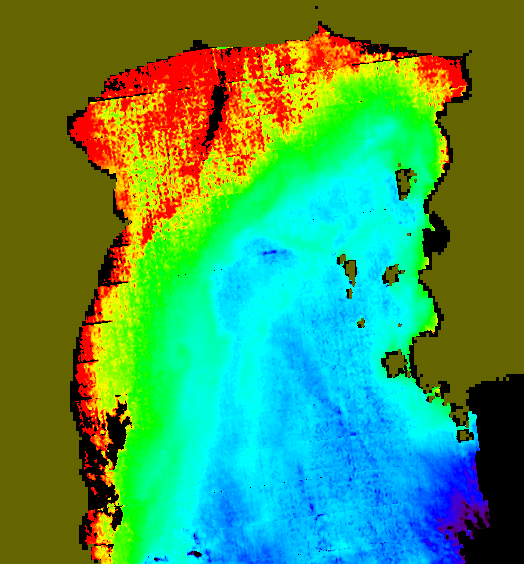 MODIS Aqua 2006/12/30 CHL