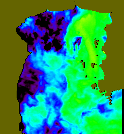 MODIS Aqua 2007/1/1 SST