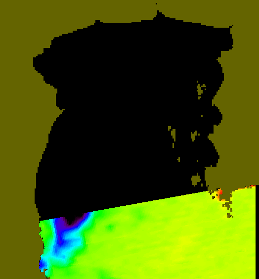 MODIS Aqua 2007/1/14 SST