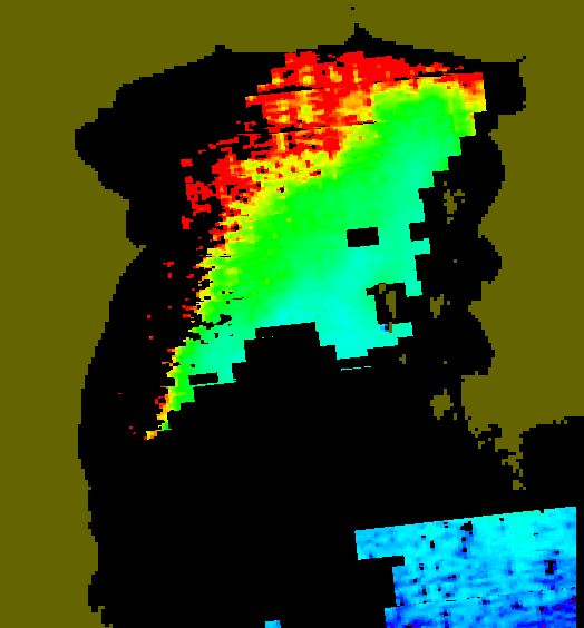 MODIS Aqua 2007/1/18 CHL