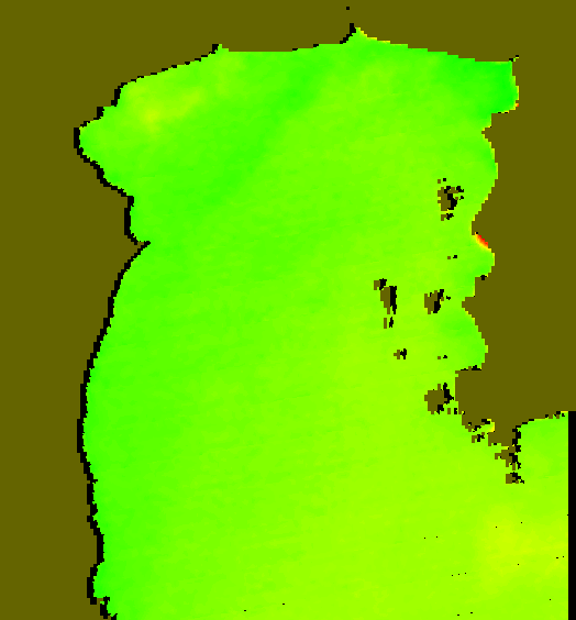 MODIS Aqua 2007/2/4 SST