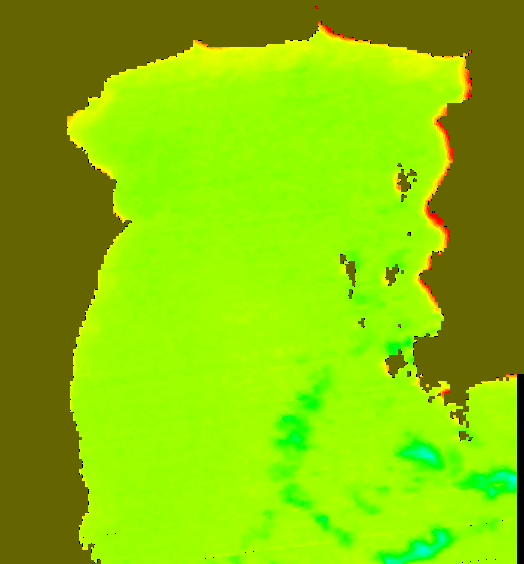 MODIS Aqua 2007/2/14 SST