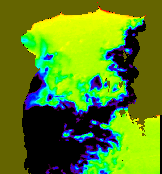 MODIS Aqua 2007/2/23 SST