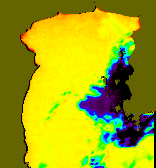 MODIS Aqua 2007/3/11 SST