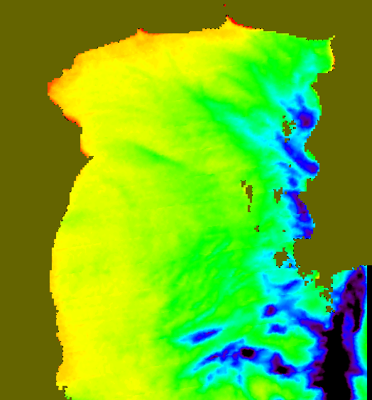 MODIS Aqua 2007/3/13 SST