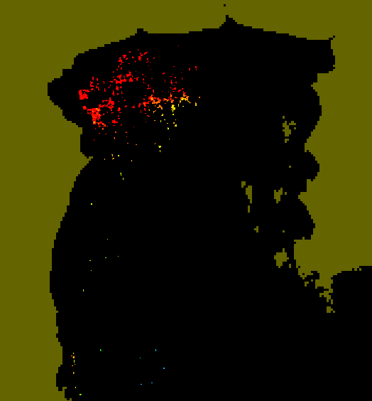 MODIS Aqua 2007/3/18 CHL