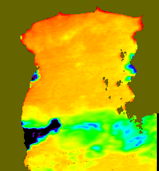 MODIS Aqua 2007/4/10 SST