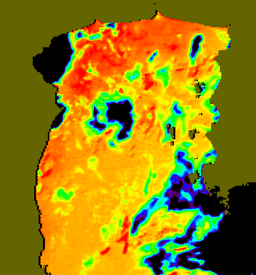 MODIS Aqua 2007/4/14 SST