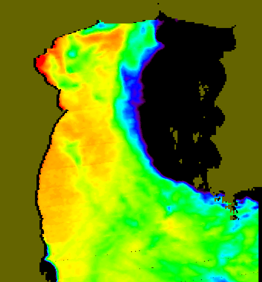 MODIS Aqua 2007/4/19 SST