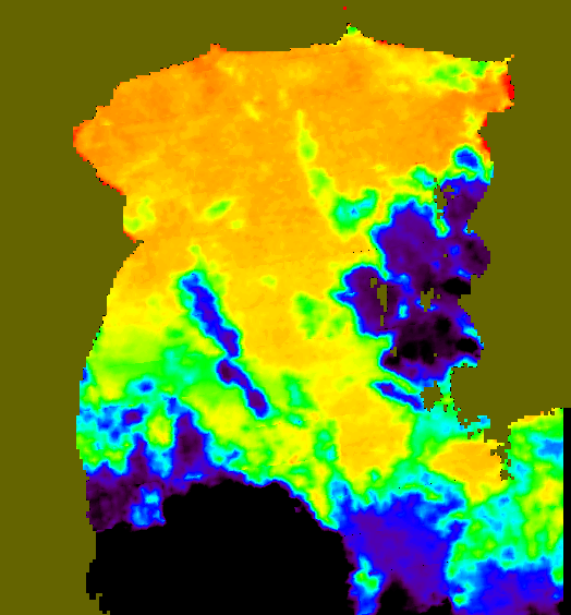 MODIS Aqua 2007/6/24 SST