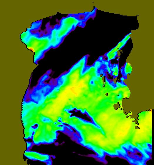 MODIS Aqua 2007/7/19 SST