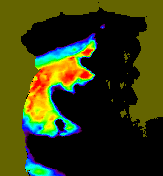 MODIS Aqua 2007/7/23 SST