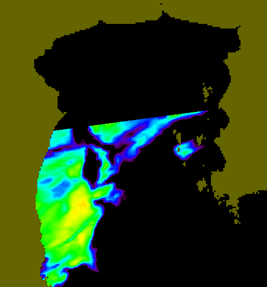 MODIS Aqua 2007/7/24 SST