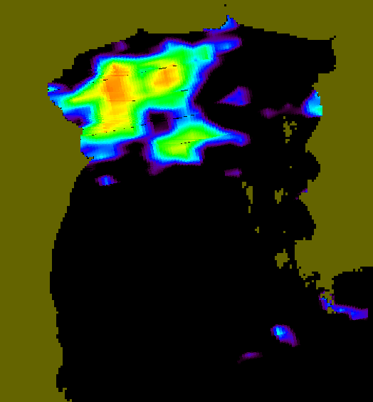 MODIS Aqua 2007/8/3 SST