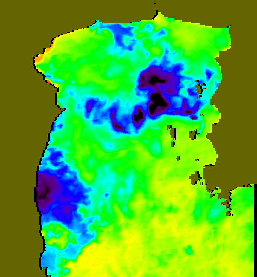 MODIS Aqua 2007/8/13 SST